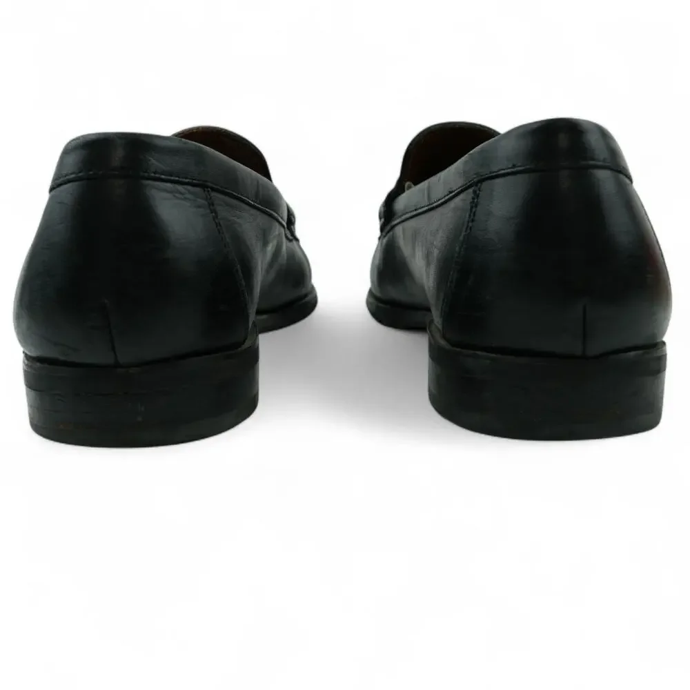 Allen Edmonds Arezzo‎ Italian Dress Loafer Mens 9.5D Black Leather Slip On